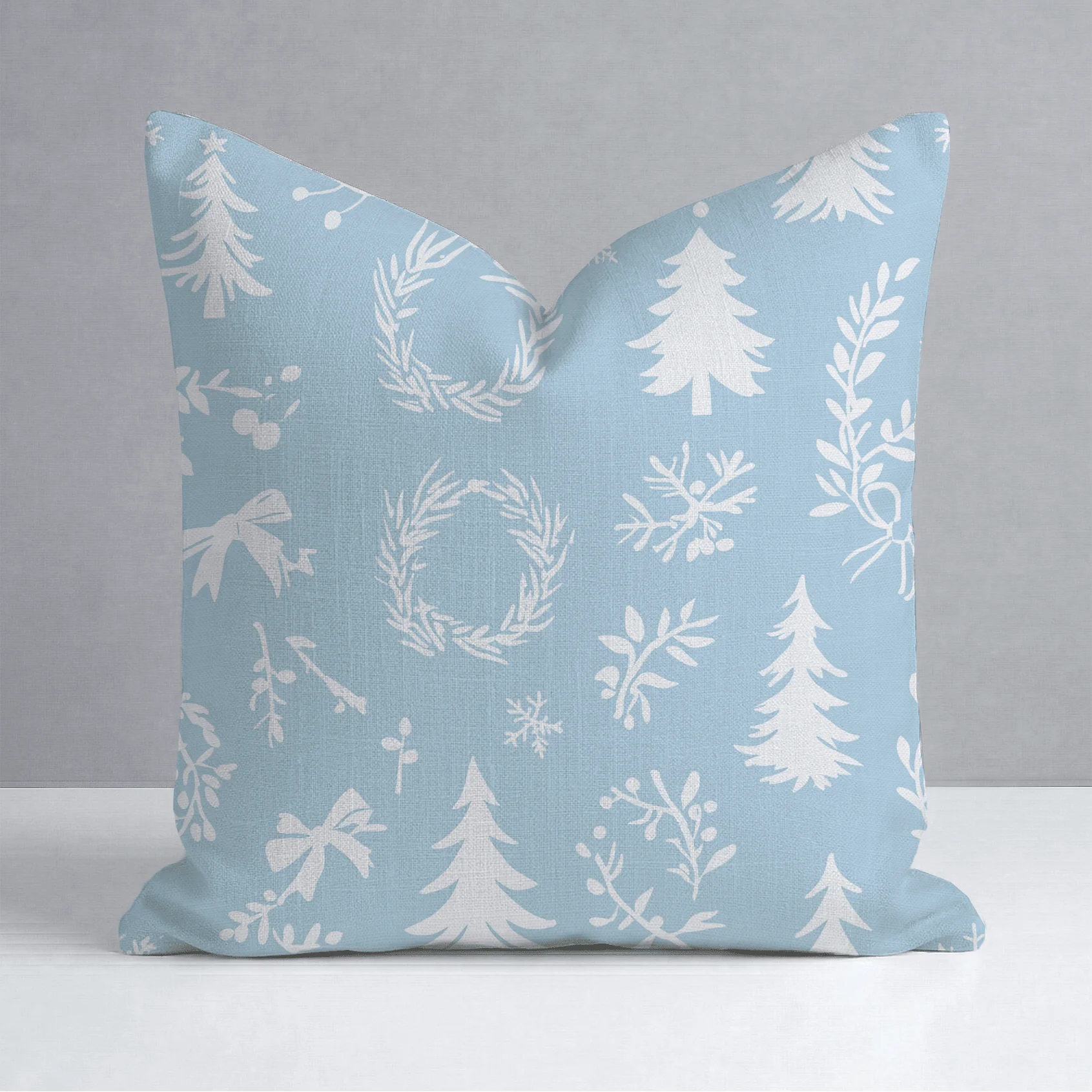 Winter Wreath Throw Pillow - Image 8