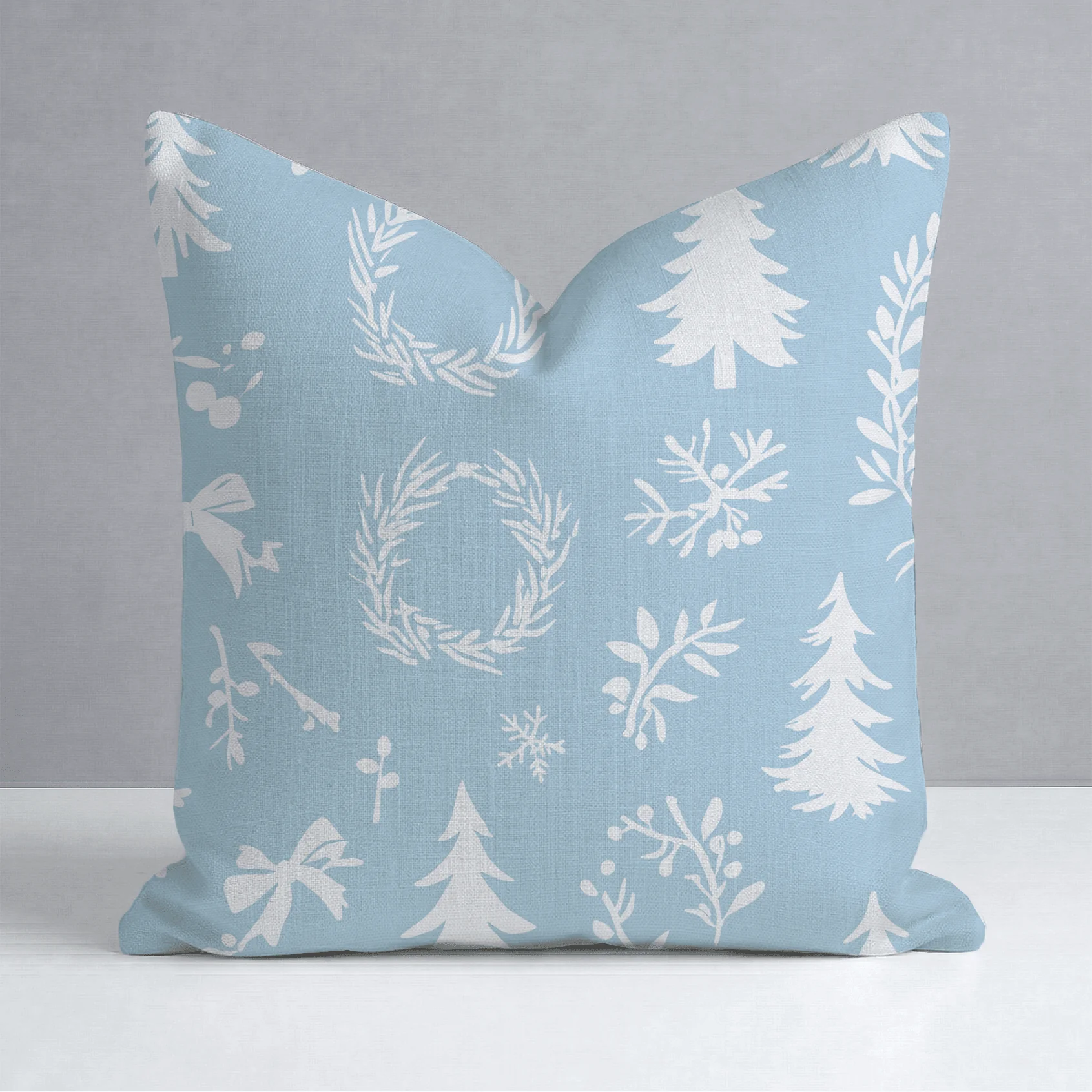 Winter Wreath Throw Pillow - Image 9