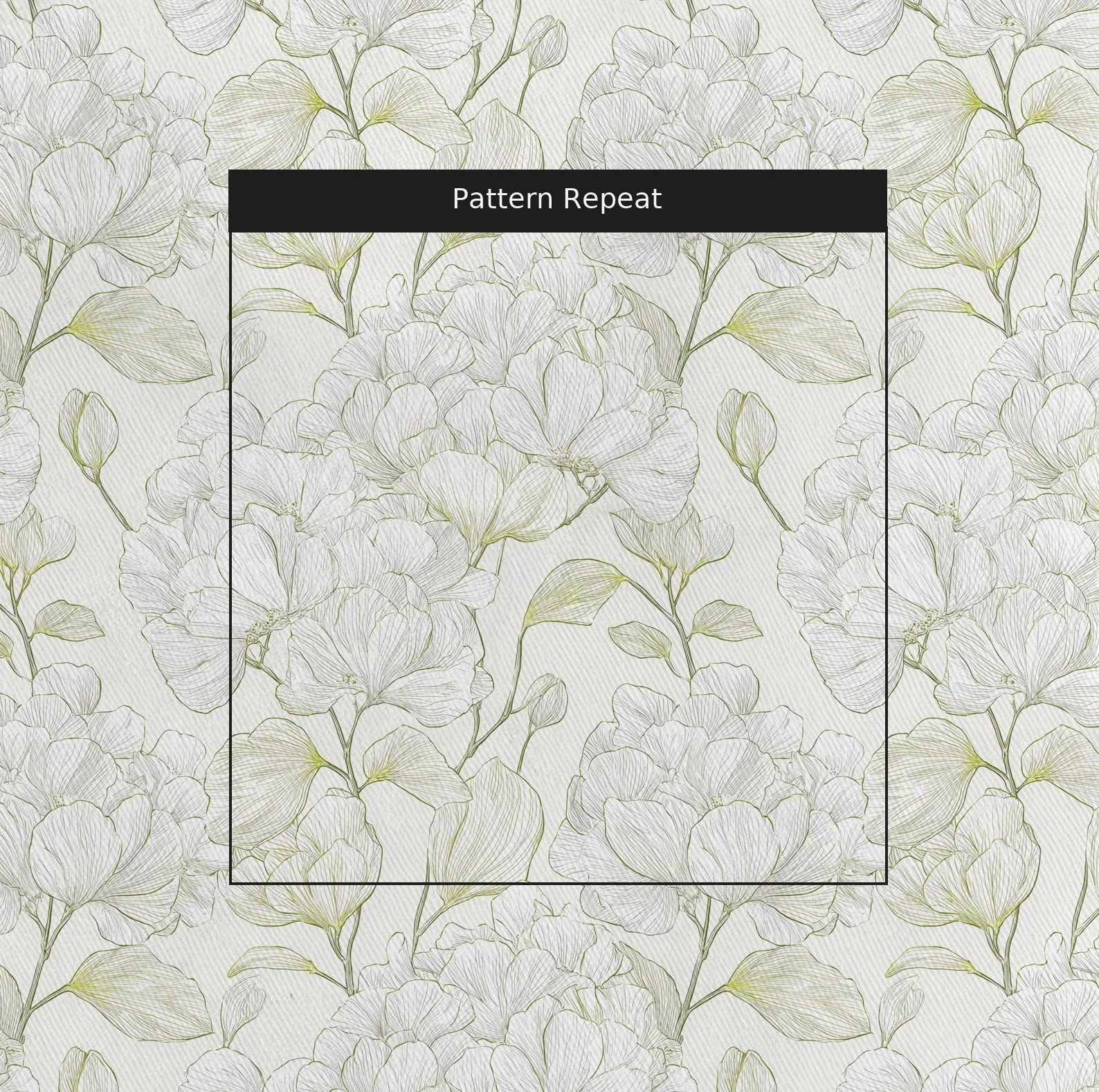 Yellow Hue Hydrangea - Fabric - Image 2