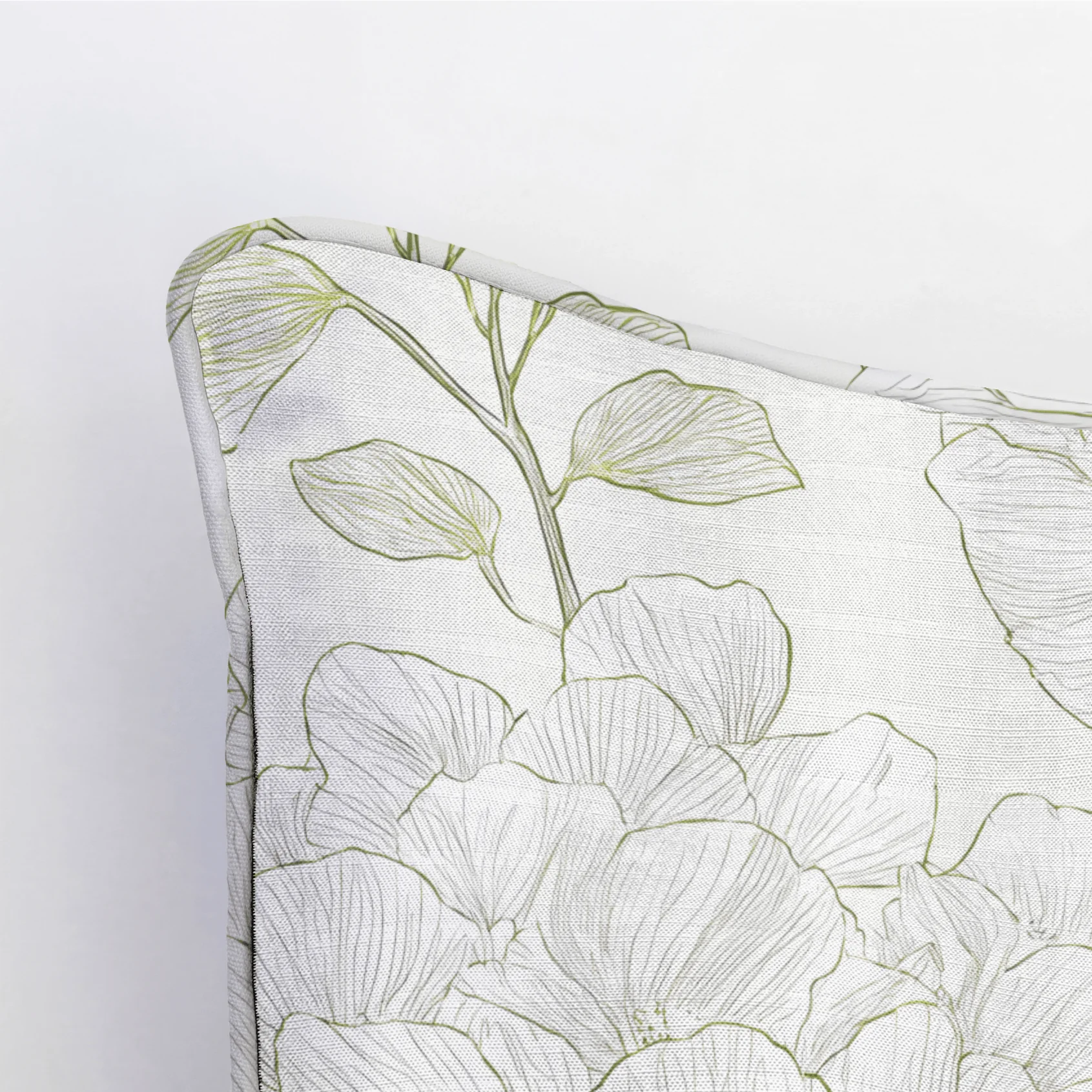 Yellow Hue Hydrangea Throw Pillow - Image 6