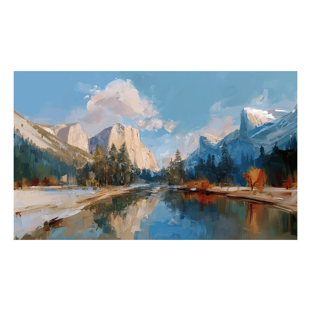 Yosemite Valley in Autumn - Tapestry - Image 4